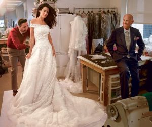 Amal Alamuddin wedding dress fitting with Oscar de la Renta - Vogue.jpeg